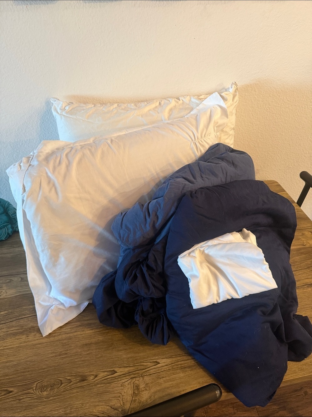 Two Pillows - Memory Foam Like - Random Sheets, PillowCase, Duvet Cover
